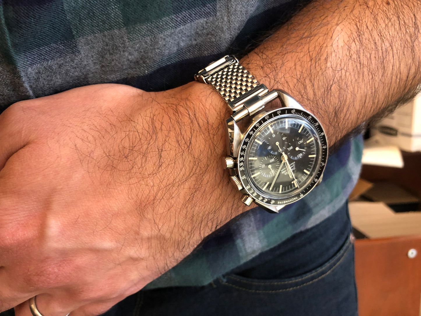 Forstner Komfit "JB" Mesh Watch Bracelet with Straight Ends