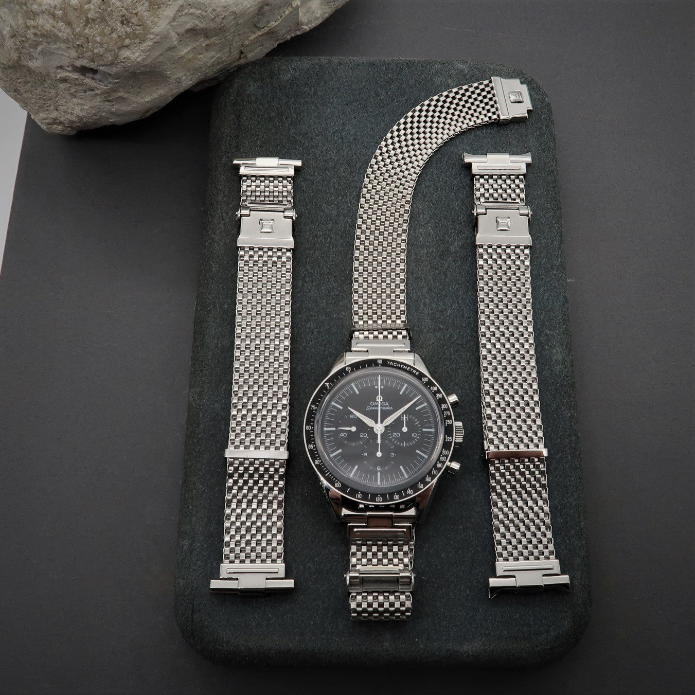 Forstner Komfit "JB" Mesh Watch Bracelet with Straight Ends