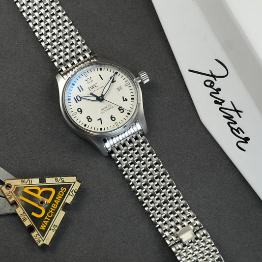 Forstner 11-Row Beads of Rice Bracelet for IWC Mark XX