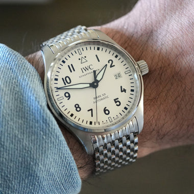 Forstner 11-Row Beads of Rice Bracelet for IWC Mark XX
