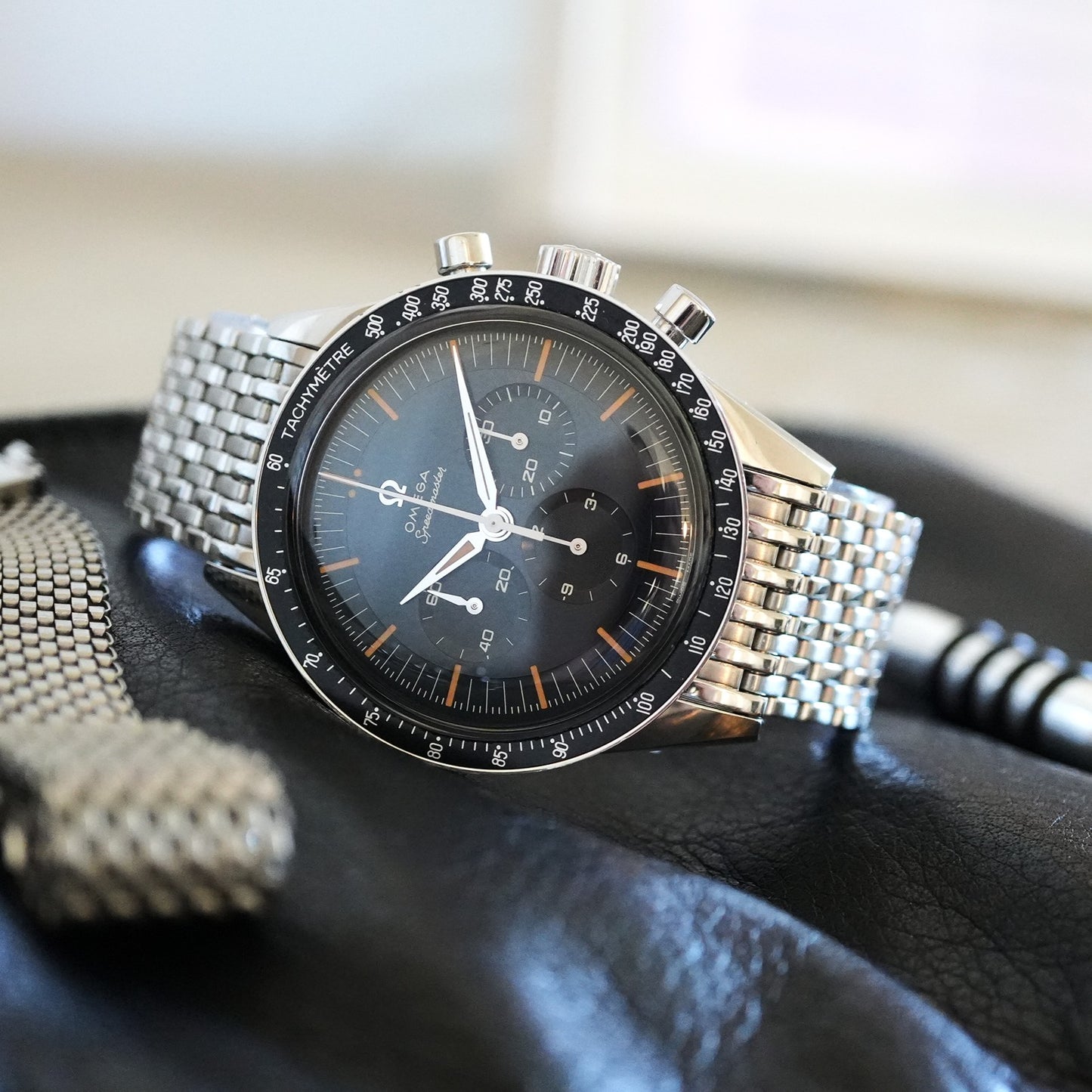 Forstner 11-Row Beads of Rice Bracelet for Omega Speedmaster Professional and FOIS