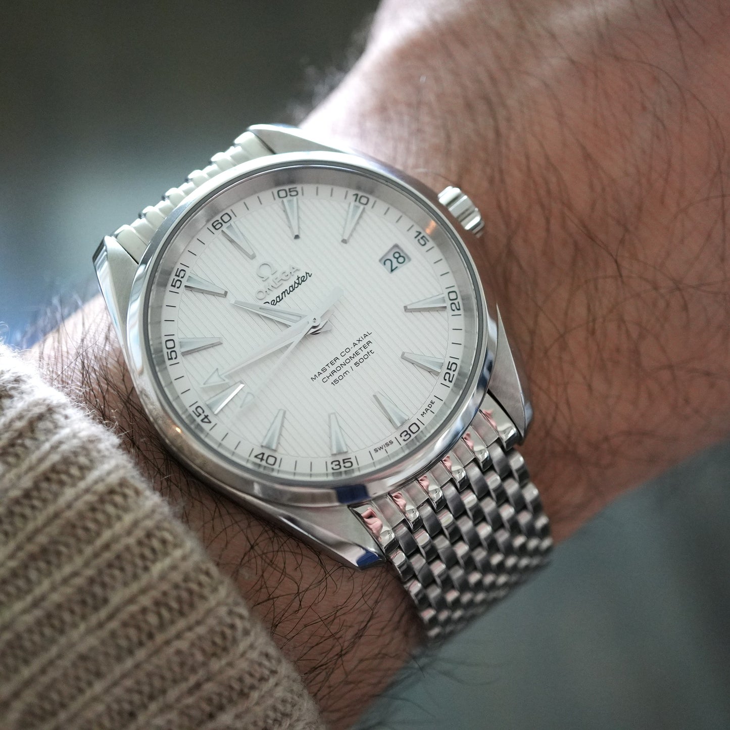 Forstner 11-Row Beads of Rice Bracelet for Omega Seamaster 300M Diver, Aqua Terra, and 42mm Planet Ocean