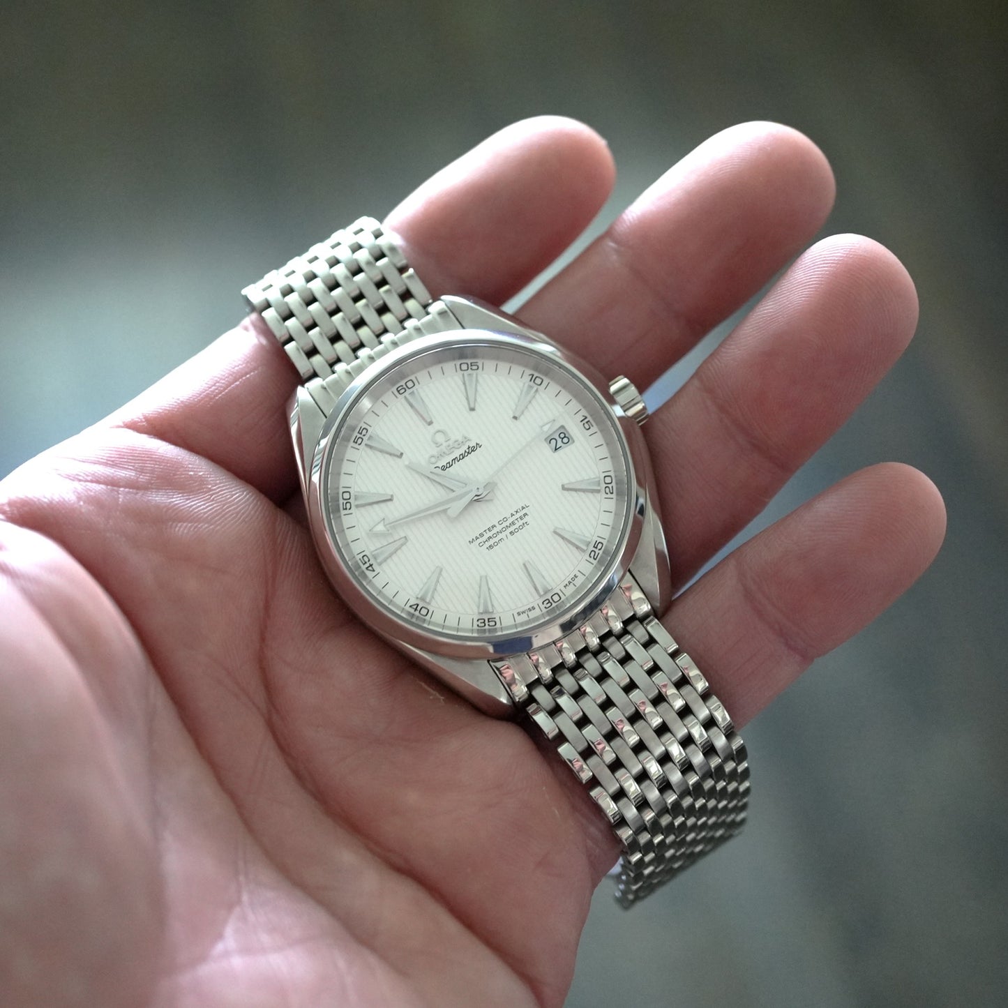 Forstner 11-Row Beads of Rice Bracelet for Omega Seamaster 300M Diver, Aqua Terra, and 42mm Planet Ocean