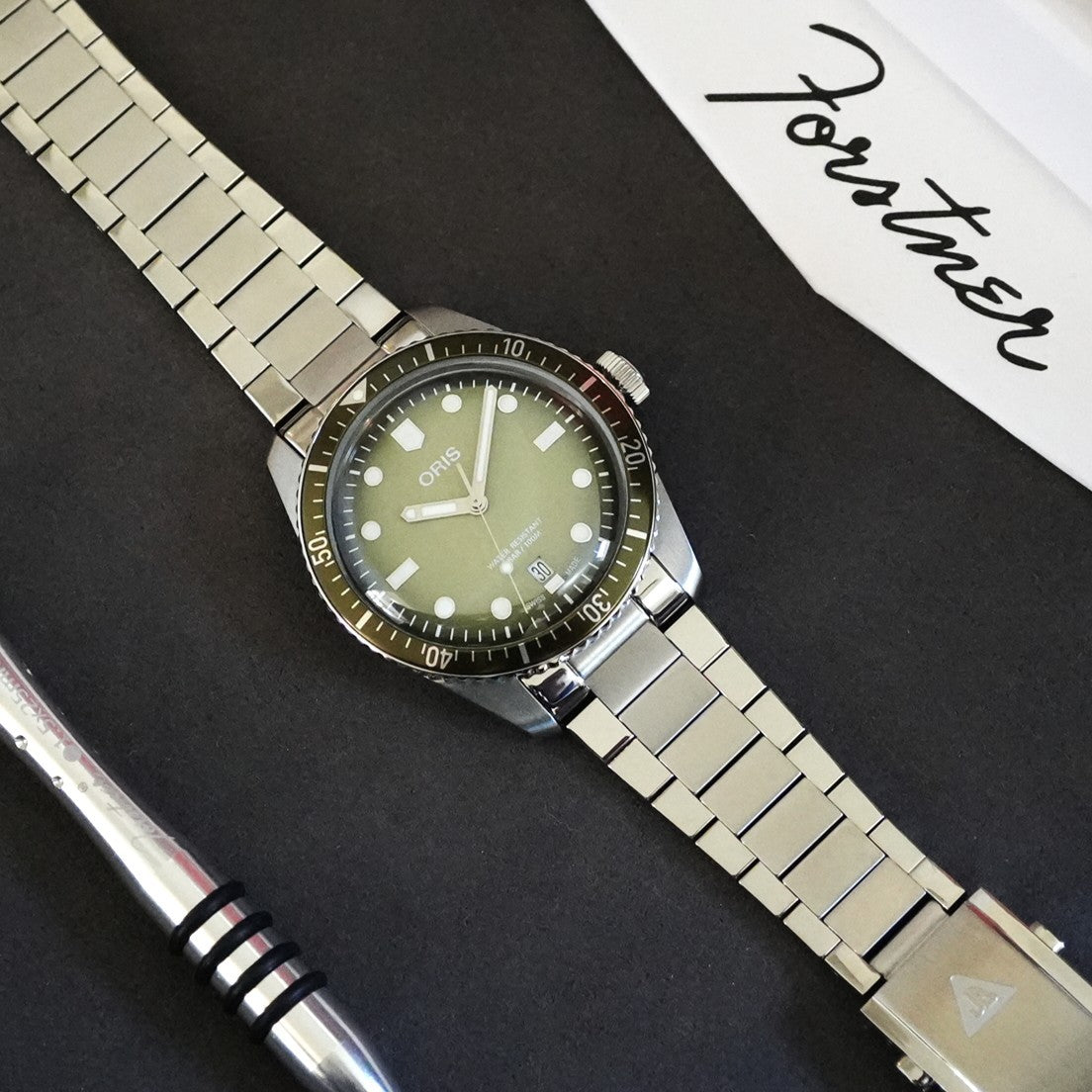 Contemporary Flat Link Bracelet for Oris Diver Sixty-Five