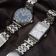 Forstner 5-Row Beads of Rice Stainless Steel Watch Bracelet