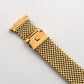 Gold Plated Wide Version Komfit "JB" Mesh Watch Bracelet for Apple Watch