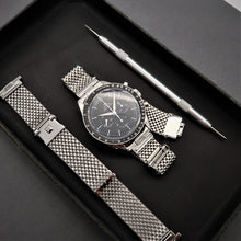 Load image into Gallery viewer, Forstner Komfit &quot;JB&quot; Mesh Watch Bracelet with Horned Ends
