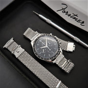 【値下げ】JB　コムフィット　フォースナー　ワイド　ホーンド Forstner Komfit JB Wide Stainless Steel Mesh Watch Band