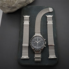 Load image into Gallery viewer, Forstner Komfit &quot;JB&quot; Mesh Watch Bracelet with Horned Ends