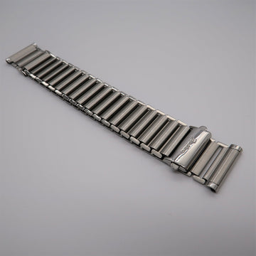 Forstner 9-Row Beads of Rice Stainless Steel Watch Bracelet 18mm