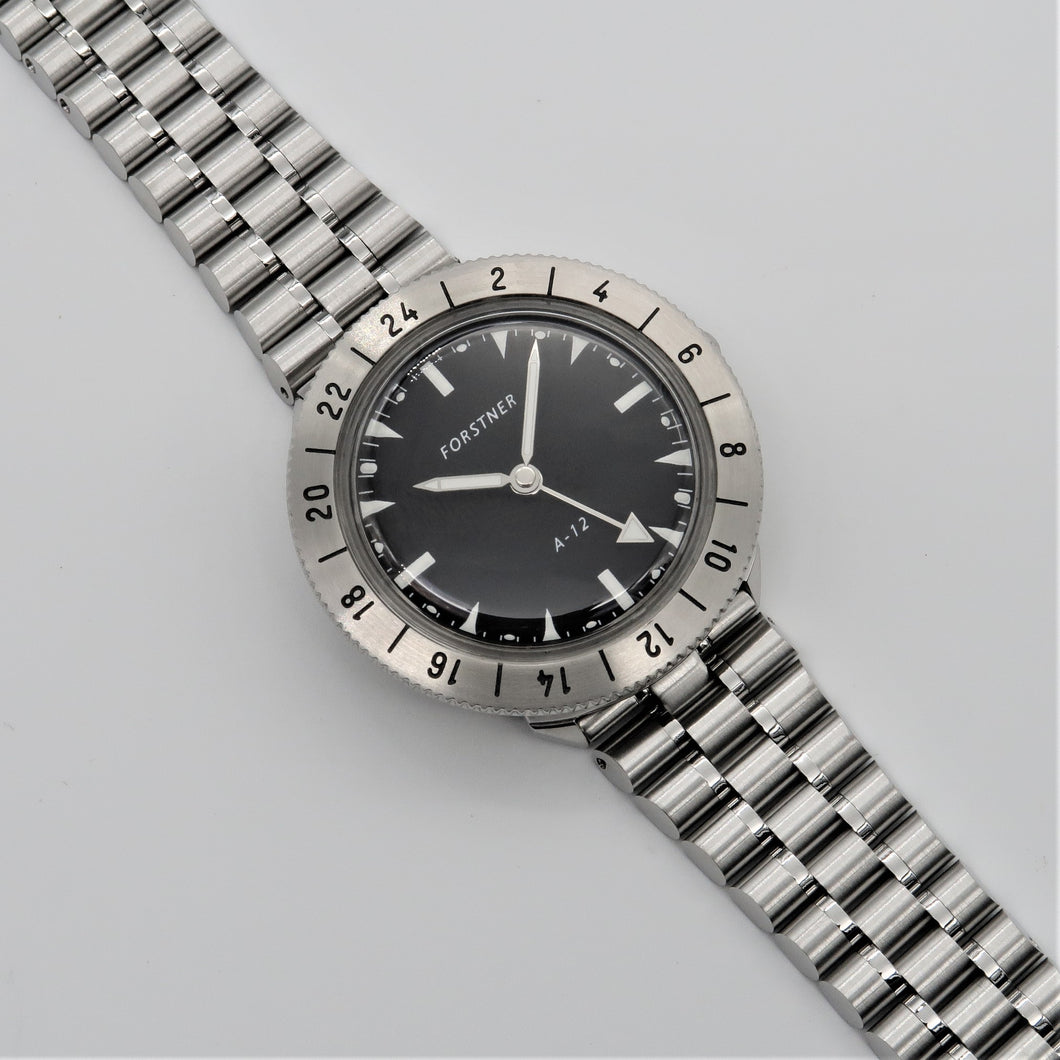 Forstner 7-Row Beads of Rice Stainless Steel Watch Bracelet
