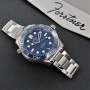 Contemporary Flat Link Bracelet for Omega Seamaster, Aqua Terra