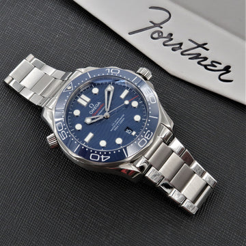 Contemporary Flat Link Bracelet for Omega Seamaster, Aqua Terra