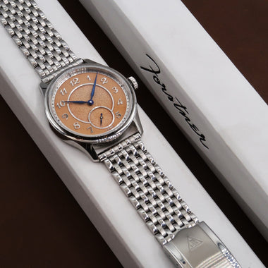 Forstner 5-Row Beads of Rice Stainless Steel Watch Bracelet